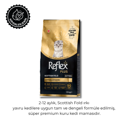 Reflex Plus Scottish Fold Yavru Kedi Maması 1,5Kg