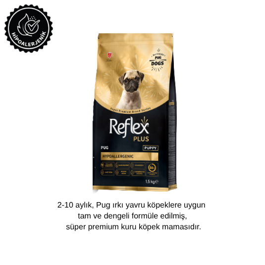 Reflex Plus Pug Yavru Köpek Maması 1,5 Kg