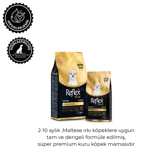 Refleks Plus Maltese Yavru Köpek Maması 1,5 Kg