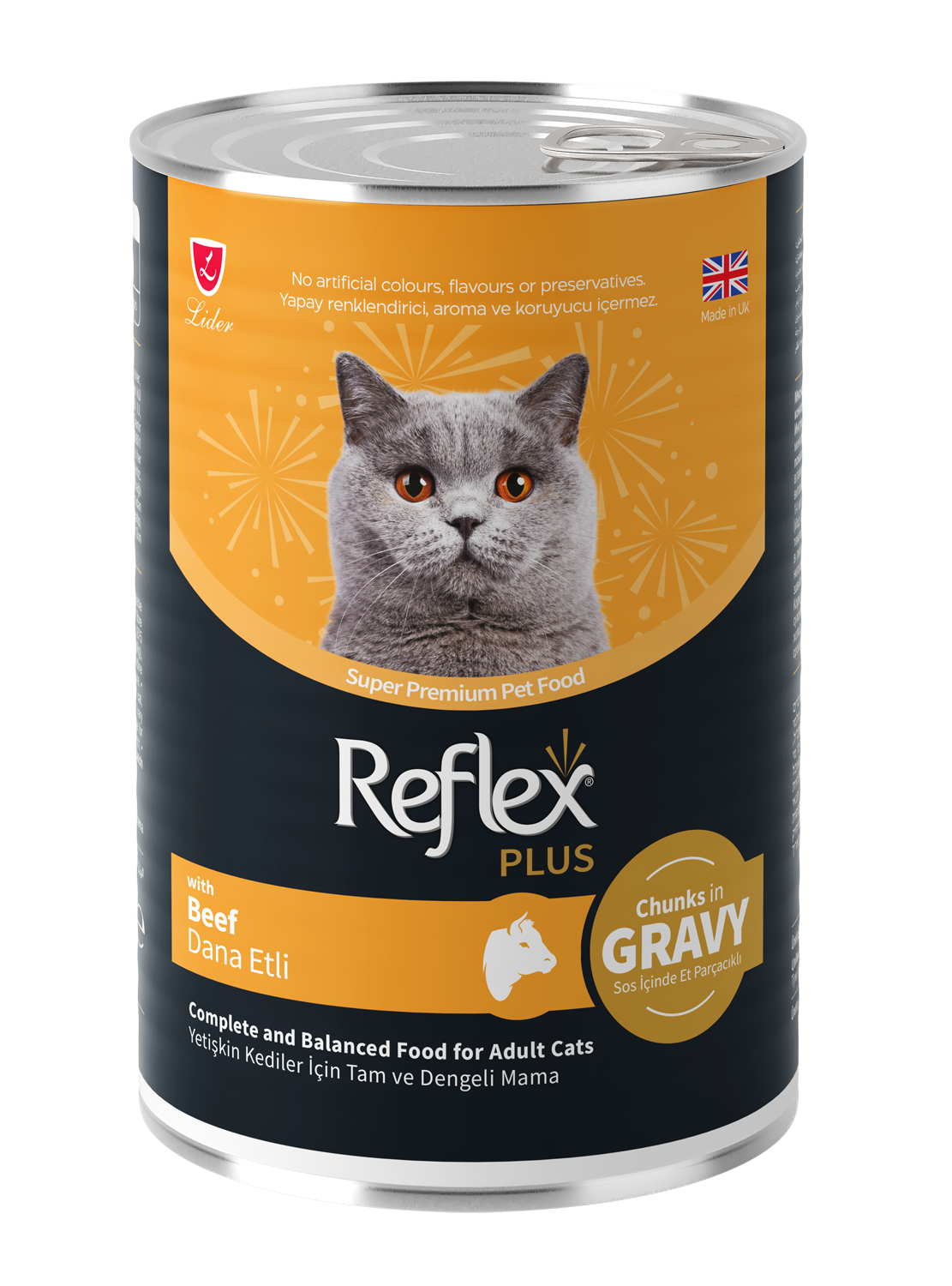 Reflex Plus Dana Etli Yetişkin Yaş Kedi Maması 400 Gr