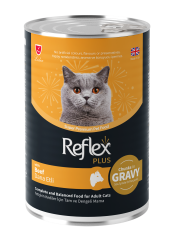 Reflex Plus Sos İçinde Dana Etli Yetişkin Kedi Maması 400 Gr