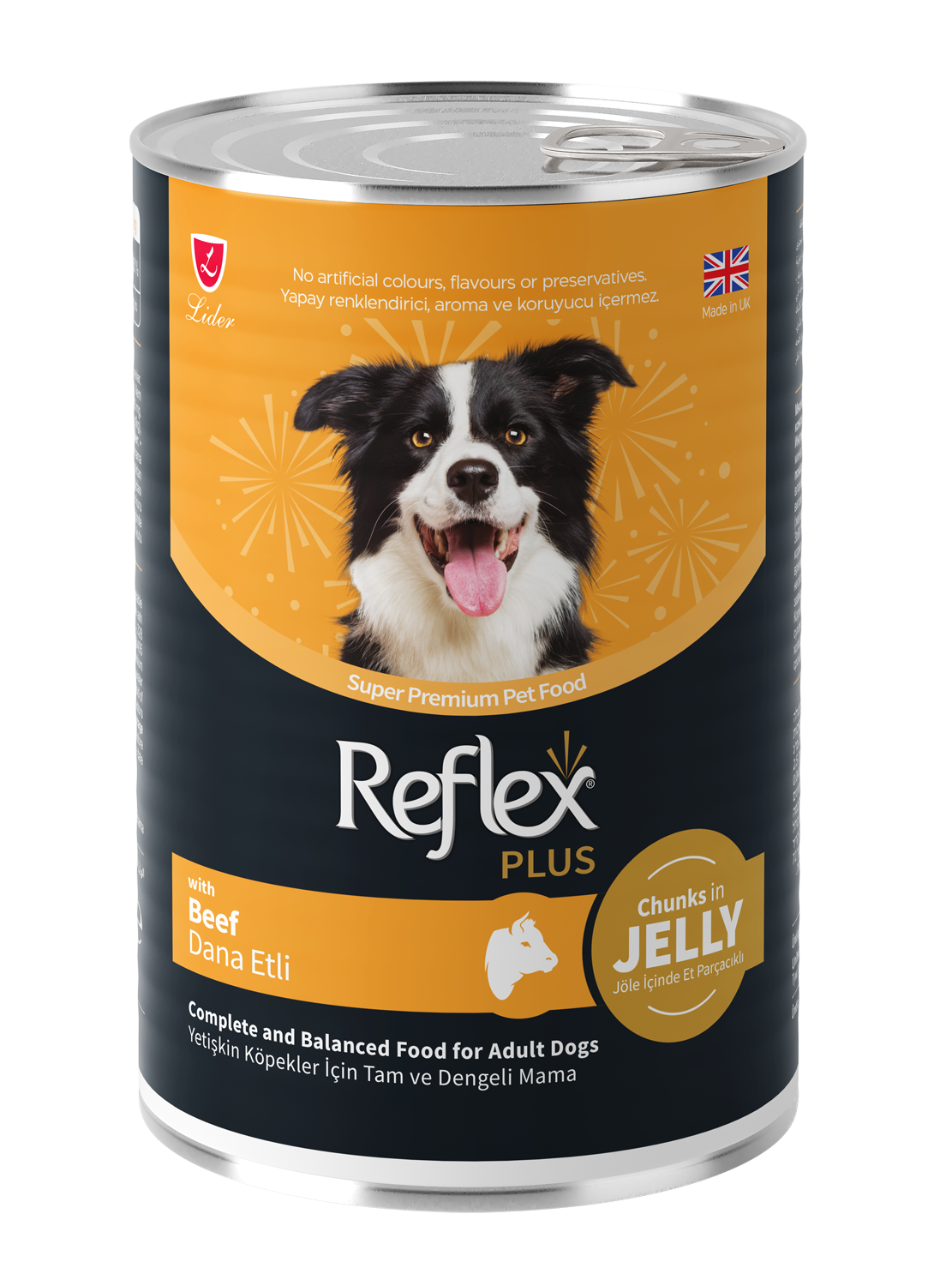 Reflex Plus Jöle İçinde Dana Etli Yetişkin  Yaş Köpek Maması 400 Gr