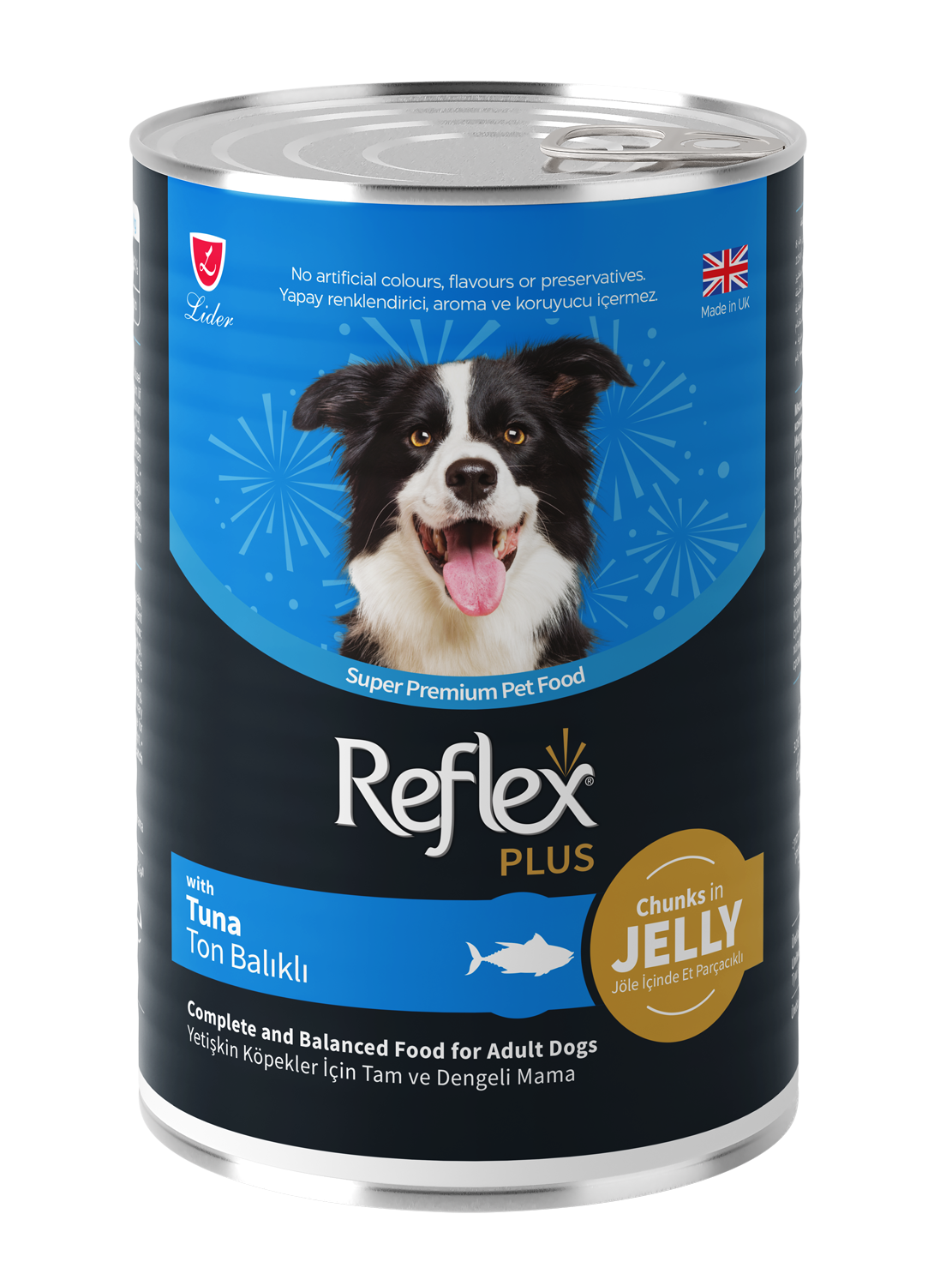 Reflex Plus Jöle İçinde Et Parçacıklı Ton Balıklı Yetişkin Köpek Maması 400 Gr
