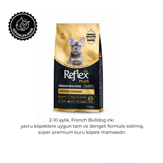 Refleks Plus French Bulldog Yavru Köpek Maması 1,5 Kg