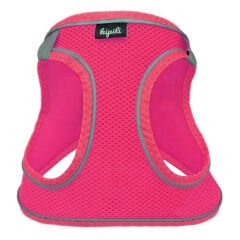 Üç Kilitli Sportif Kedi Köpek Göğüs Tasması 24-28 cm XX-Small Pembe