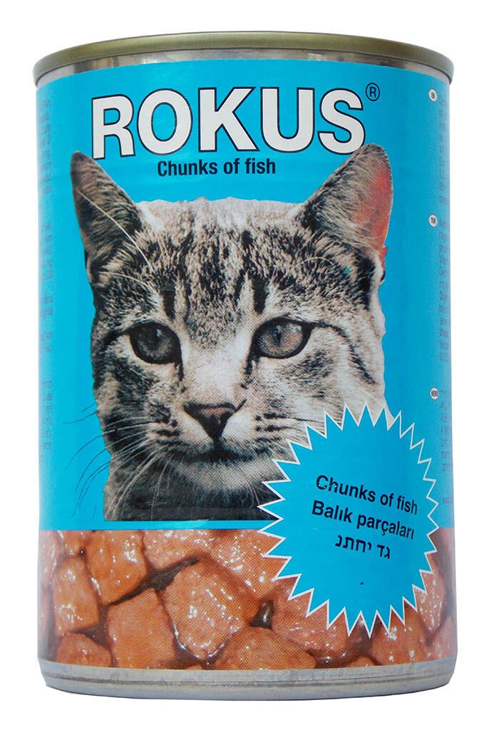 Rokus Balık Etli Kedi Konserve Mama 410 gr