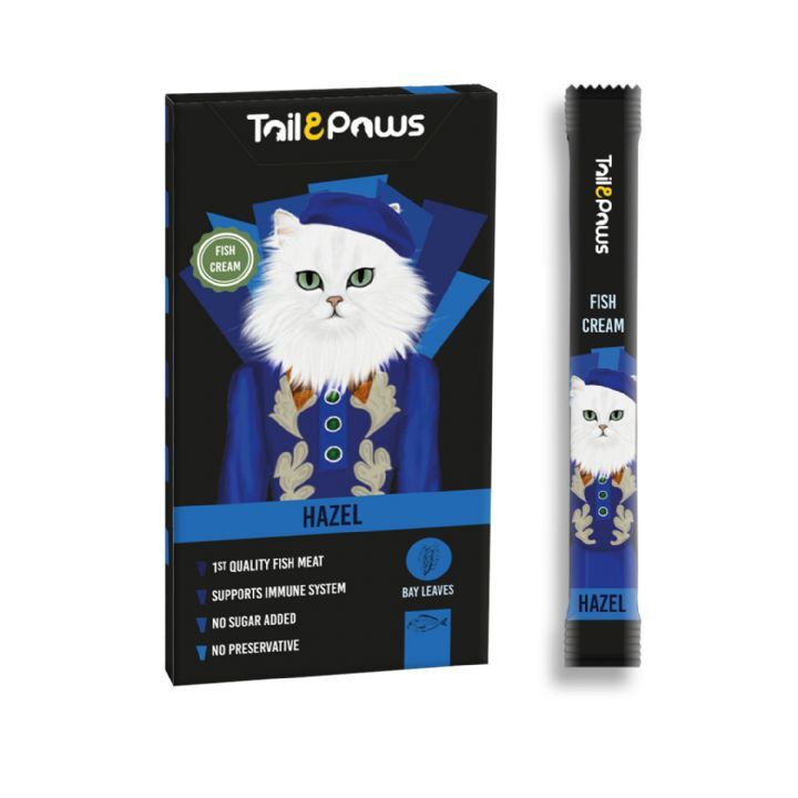 Tail & Paws HAZEL Somonlu Şekersiz Krema Kedi Ödül Maması 15gr (5'li)