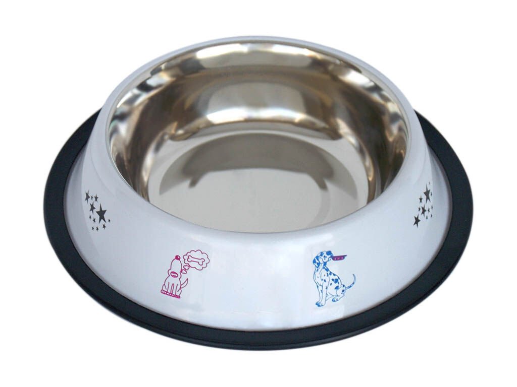 Tommy Köpek Çelik Mama Kabi Beyaz- 24 Oz