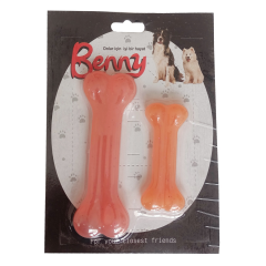 Benny Köpek Oyuncağı İkili Kemik 9 cm-14 cm Turuncu