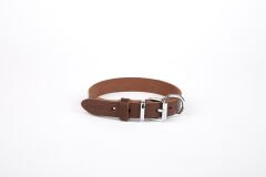 Doggie Deri El Yapımı Köpek Boyun Tasması 2x35-40 cm Kahverengi