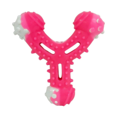 Benny Diş Kaşıma Köpek Oyuncağı Çatal 11 cm Pembe
