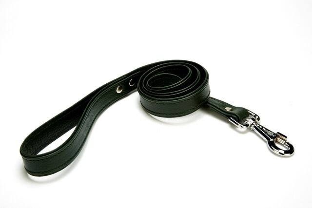 Doggie Flotter El Yapımı Deri Köpek Gezdirme Kayışı 1,5 cm x 150 cm Yeşil