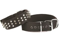 Doggie Konfor El Yapımı Çivili Köpek Boyun Tasması 5x55-65cm Siyah