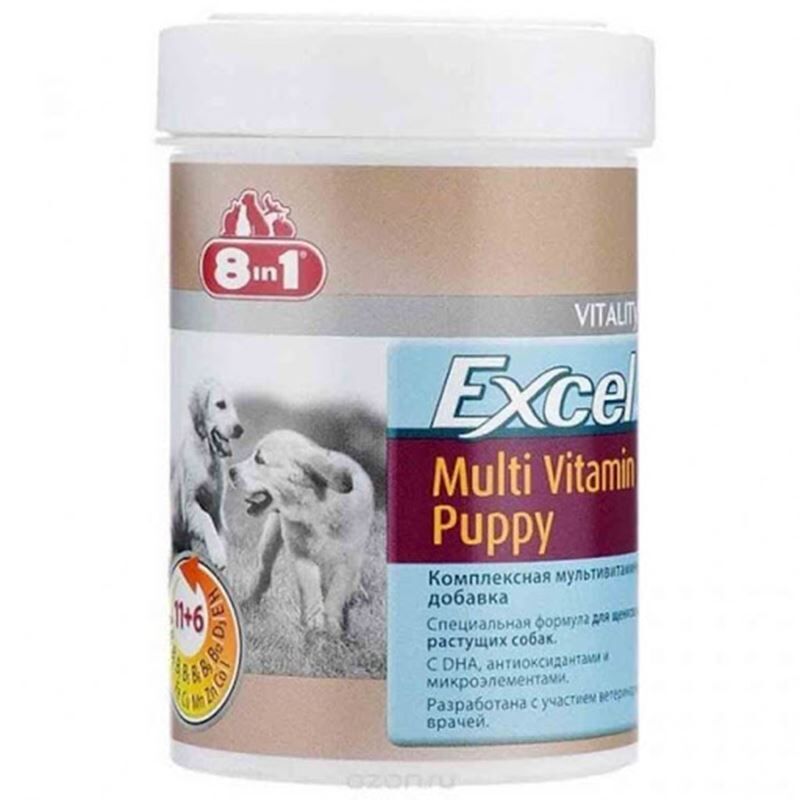 8in1 Excel Puppy Yavru Köpekler Için Multivitamin 100 Tablet