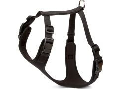 Doggie Havalı Ped Dokuma Köpek Göğüs Tasması 60/85 cm Siyah