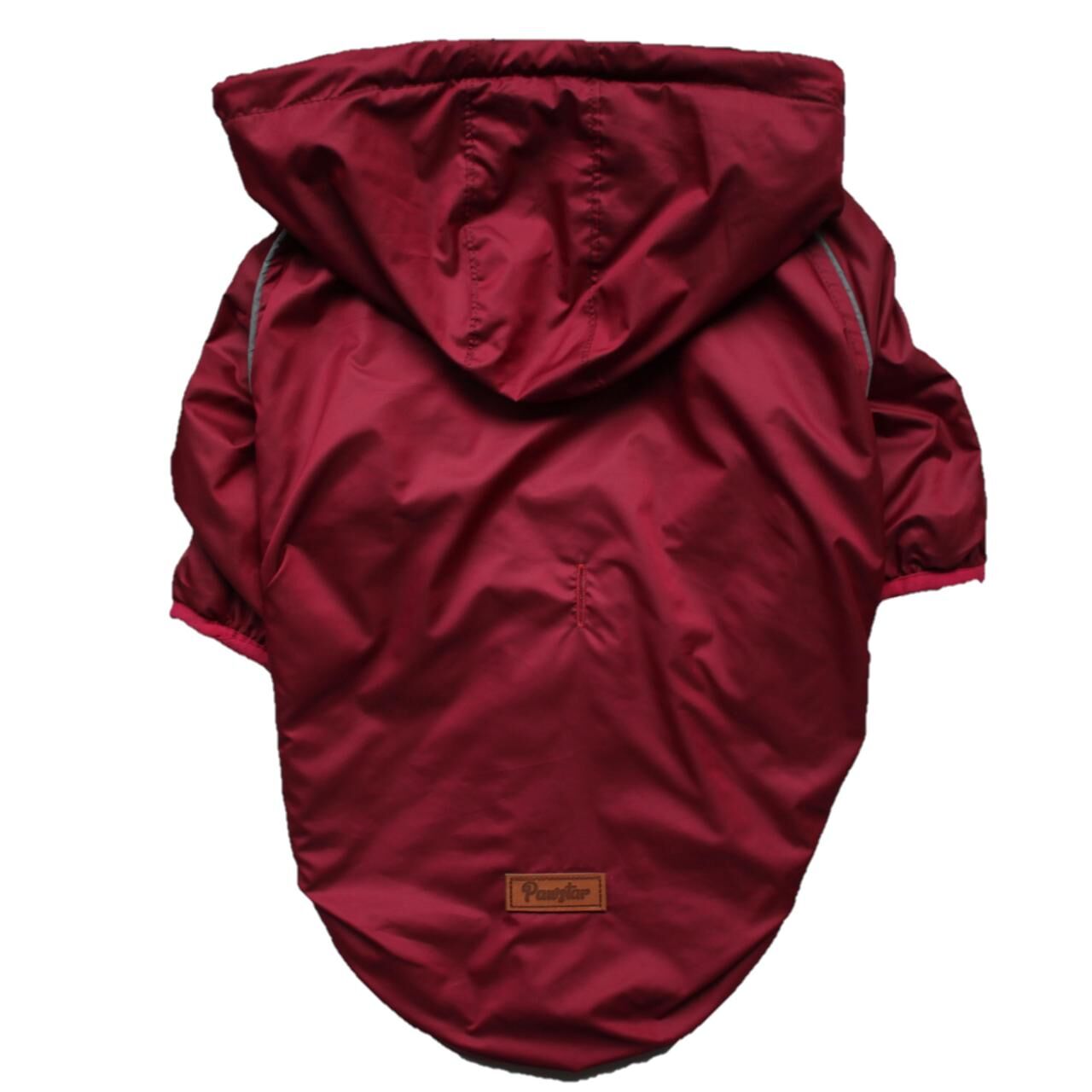 Bordo Maroon Raincoat Mont Büyük Irk Yağmurluk Köpek Kıyafeti 5XL