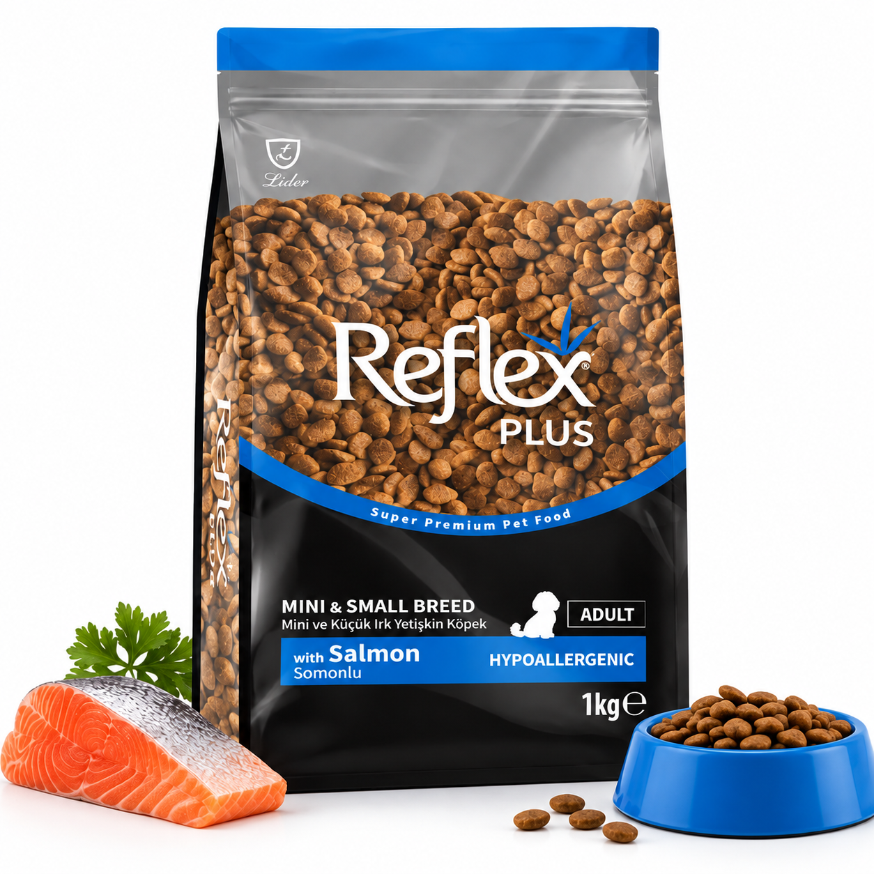 Reflex Plus Mini ve Küçük Irk Somonlu Yetişkin Köpek Maması 1 kg