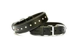 Doggie Kristal Taşlı Köpek Boyun Tasması 3,5 cm / 60 cm Siyah